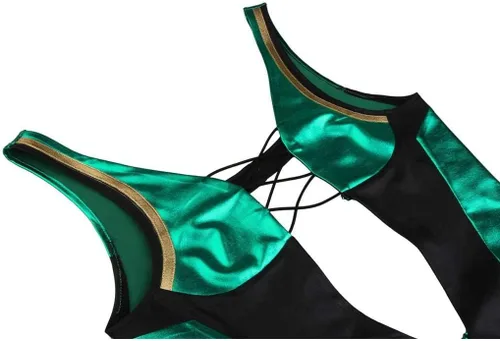 Vista 4 de CosplayDiy Traje de mujer para disfraz de cosplay MK X Jade