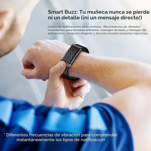 Vista 7 de Smart Bracelet, Wearable Activity & Fitness Tracker Band, 24H Sleep Tracker, All-Day Continuous Heart Rate Blood Pressure Stress HRV Monitor, 173