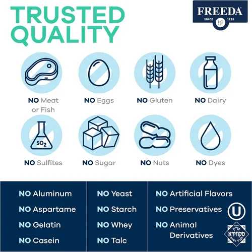 Vista 3 de Freeda Multivitamínico de máxima fuerza – Suplemento diario de alta potencia para adultos activos (hombres y mujeres) – Sin hierro – Compatible