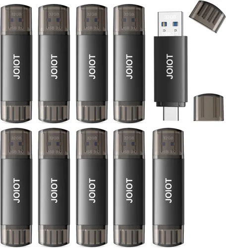 Vista 10 de Unidad flash USB C de 32 GB, unidad flash USB 3.0 dual tipo C + USB A portátil tipo C unidad flash USB tipo C 2 en 1 unidad de pulgar USB-C