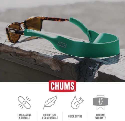 Vista 4 de Chums Retenedor de gafas de neopreno con estampado - Correa deportiva duradera para gafas de sol flotantes
