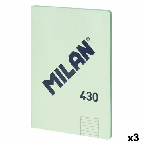 Vista 2 de Libreta Milan 430 Verde A4 48 Hojas (3 Unidades)