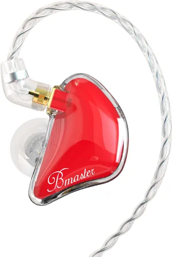 Vista 11 de BASN Bmaster Triple Drivers in Ear Monitor Auriculares (negro) iem de aislamiento de sonido con dos cables mmcx desmontables, kit de transporte