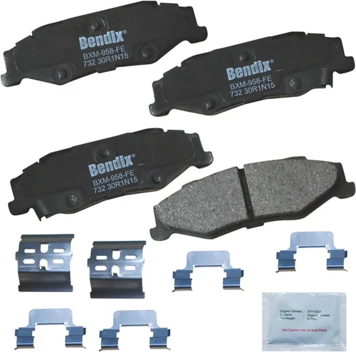Vista 93 de Bendix Priority1 CFC154 - Juego de pastillas de freno de disco para Avanti II, Century, LeSabre, Regal, Riviera, chasis comercial, DeVille