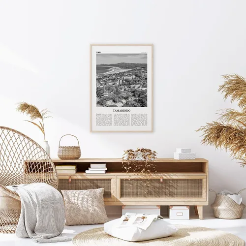 Vista 3 de Impresión artística de pared con impresión de Tamarindo en blanco y negro, arte de pared de tamarindo, póster de tamarindo, foto de tamarindo