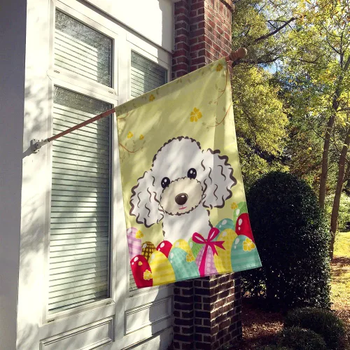 Vista 474 de Caroline's Treasures BB1923GF Bandera decorativa para jardín con diseño de Border Collie, para caza de huevos de Pascua, para jardín, jardín, patio