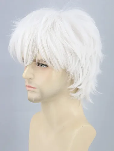 Vista 6 de topcosplay corto Layered Anime Cosplay Pelucas Rubio Disfraz Peluca