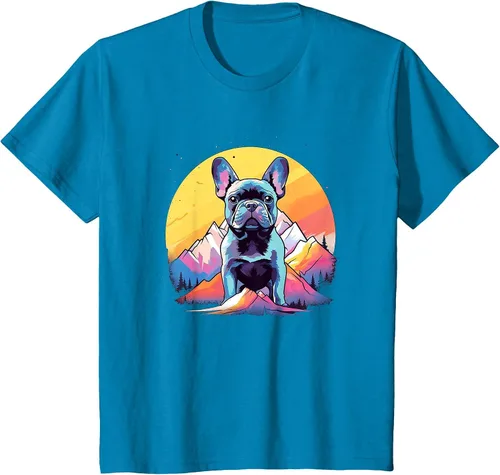 Vista 31 de French Bulldog Dog Men Women Kids T-Shirt Asphalt Grey