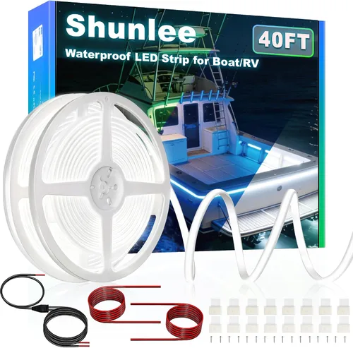 Vista 9 de SHUNLEE los 40FT llevaron las luces azules del barco, luces llevadas marinas impermeables de la MAZORCA IP67