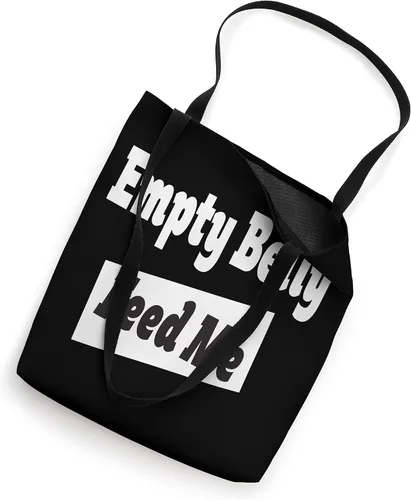 Vista 2 de Hungry Feed Me Food Frase Divertida Bolsas de mano para la universidad