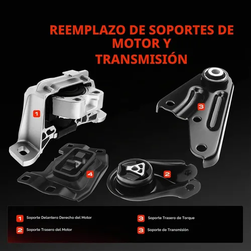 Vista 3 de A-Premium Kit de montaje de motor y transmisión, con montaje de puntal