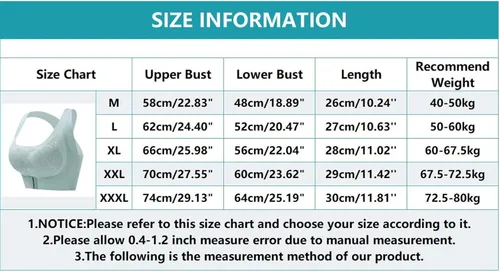 Vista 4 de Women Sports Bra Full Supportive High Impact Yoga Sports Bra Plus Size Fitness Bra Women's Sports Bras Padded Medium