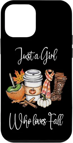 Vista 16 de iPhone 12 Pro Max Just A Girl Who Loves Fall Pumpkin Spice Boot Estuche de regalo de girasol