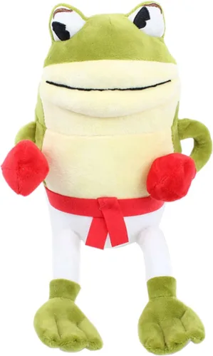 Vista 2 de Figura de muñeca de peluche de la rana 2 piezas