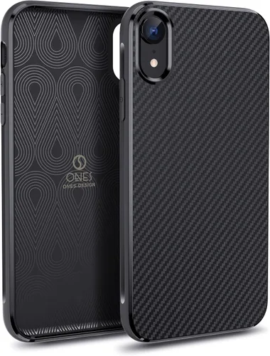Vista 23 de ONES Funda delgada para iPhone 8 Plus / 7 Plus, cubierta de patrón de fibra de carbono, funda protectora a prueba de golpes con diseño minimalista