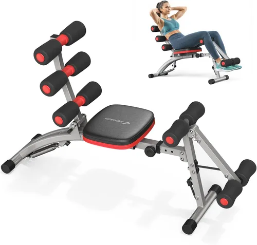 Vista 9 de MERACH Ab Machine, Adjustable Ab Workout Bench for Home Gym, Multi-Functional Sit Up Exercise Equipment with 300 LBS Weight Capacity, Exercise Chair
