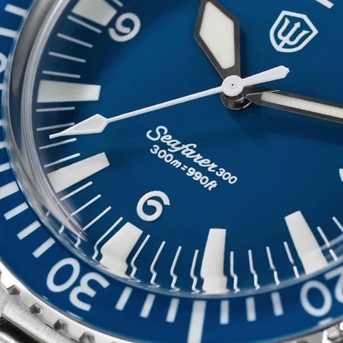 Vista 8 de watchdives WD1967Q Japón VH31 Reloj de buceo para hombre, con movimiento de cuarzo, 1.49 pulgadas, sombrero superior, burbuja, reloj de pulsera