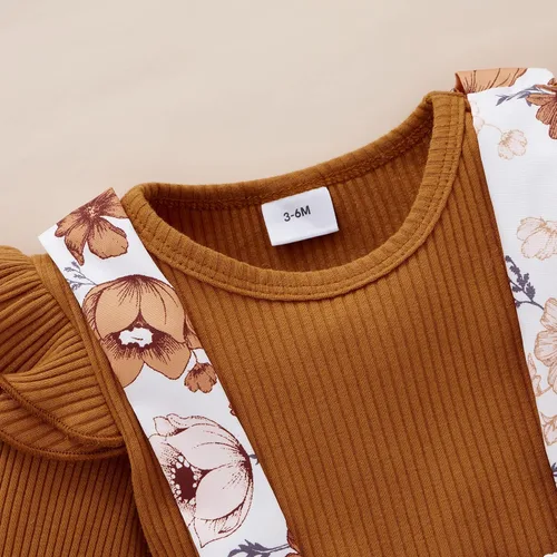 Vista 4 de Mameluco de manga larga unisex para bebés, niñas y niños pequeños, ropa de otoño e invierno