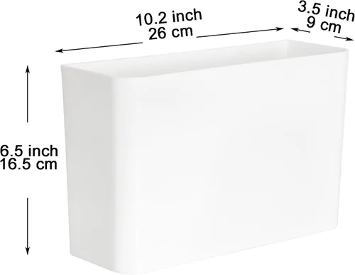 Vista 2 de Youngever Contenedor organizador de almacenamiento adhesivo de plástico para gabinete, despensa, organizador para bolsa Ziplock, envoltura