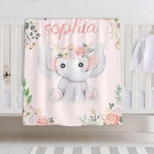 Vista 15 de Manta de bebé personalizada para niñas y niños, manta de bebé personalizada con nombre para niños pequeños, niños, ducha, recién nacidos, guardería