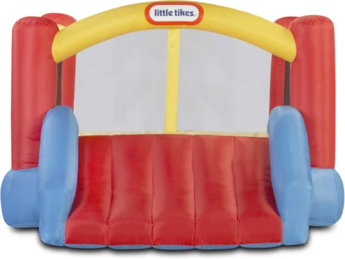 Vista 5 de Little Tikes Jump 'n Slide Bouncer Inflable Incluye Soplador de Servicio Pesado con GFCI, Estacas, Parches de Reparación y Bolsa de Almacenamiento