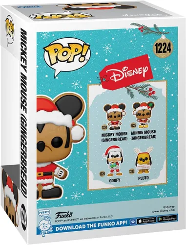Vista 3 de Funko Pop! Mickey Mouse - Figura de vinilo de galleta de jengibre, multicolor, 3.74 pulgadas de alto
