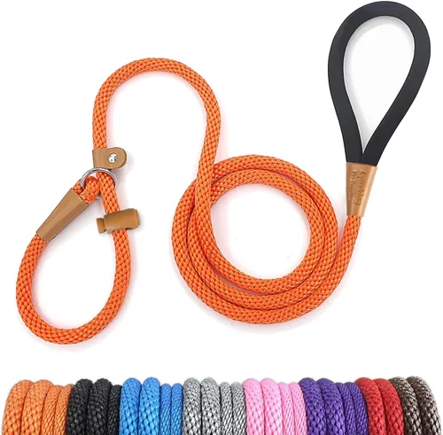 Vista 16 de lynxking Correa Deslizante para Perros de 5 6 8 PIES Correa de Entrenamiento para Perros Resistente de Servicio Pesado Trenzada Sin Tirones Correa