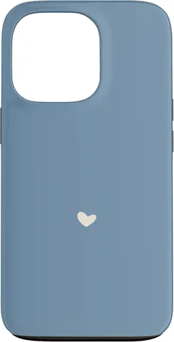 Vista 10 de Misty Blue - Hand Drawn Heart Chic Boho Aesthetic Case for iPhone 16