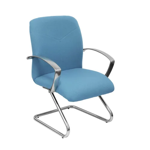 Vista 2 de Silla de Recepción Caudete Piqueras y Crespo PBALI13 Azul cielo