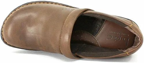 Vista 6 de b.o.c. Zuecos de piel para mujer