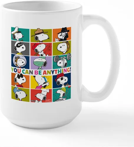 Vista 131 de CafePress SNOOPY Joe Cool - Taza de café de cerámica (15.0 fl oz)