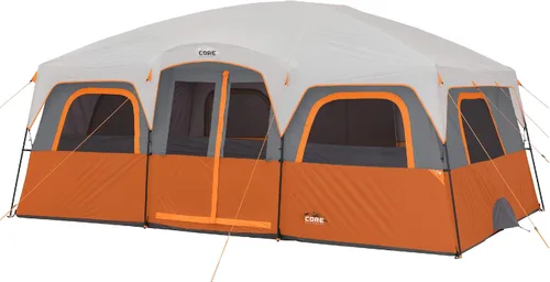Vista 12 de CORE Tienda de campaña para camping familiar 10 personas/11 personas/12 personas grandes para múltiples habitaciones, tiendas de campaña