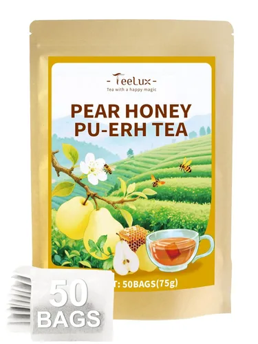 Vista 39 de TeeLux - Bolsas de té de cebada, sabor a nuez y tostado, sin cafeína, 0.07 oz x 50 bolsas Té de grano de cebada asada con aroma a nuez, sin