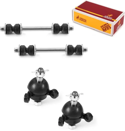 Vista 130 de Metrix Premium Chassis Parts - Juego de 4 piezas de articulación de rótula superior y barra estabilizadora delantera para Ford Ranger RWD 1998-2011