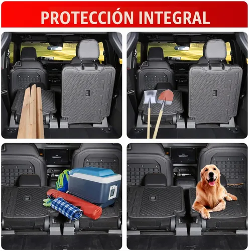 Vista 6 de Mabett - Alfombrilla para respaldo de asiento trasero para Ford Bronco 2021-2026 de 2 puertas Negro (versión de 2 puertas)