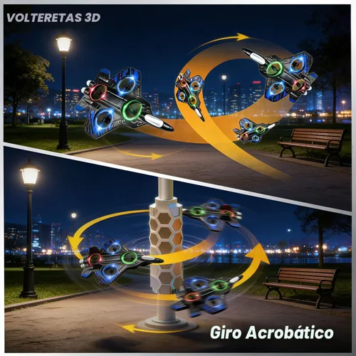 Vista 4 de Avión RC, avión de control remoto de espuma para aficionados pilotos Azul