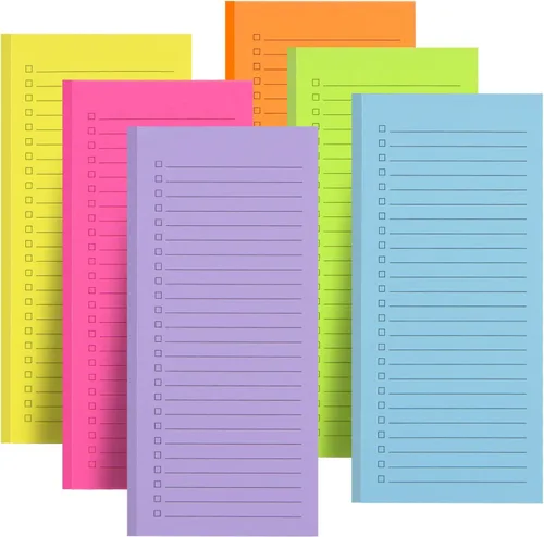Vista 12 de 4 paquetes de blocs de notas magnéticos para nevera, gran almohadilla magnética para lista de comestibles para nevera, diseño completo con parte