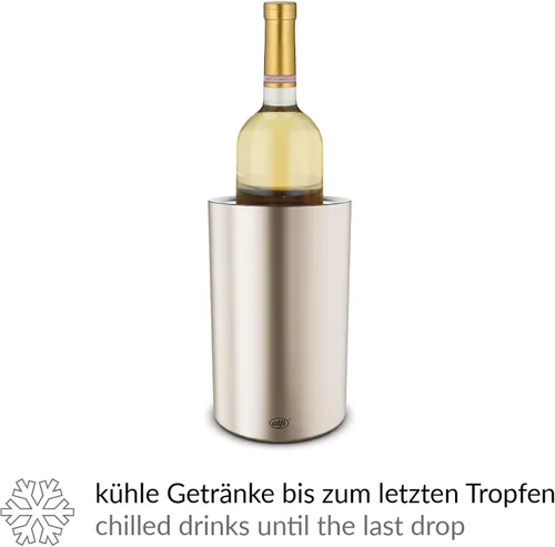 Vista 3 de alfi VINO, acero inoxidable pol., enfriador de botellas de acero inoxidable, para botellas de 0,70-1 l, mantener frío sin condensación agua ni