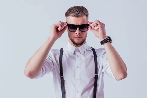 Vista 5 de NAVISIMA Liga unisex elástica ajustable del estilo de la espalda Y con los clips fuertes del metal
