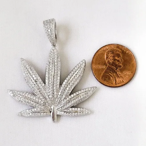 Vista 2 de SURANO DESIGN JEWELRY Colgante Hip Hop de plata de ley con micro pavimento de piedras CZ, Plata esterlina Piedra Zirconia cúbica, no conocido