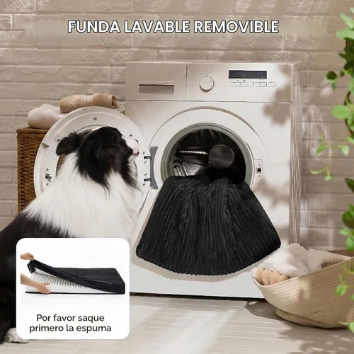 Vista 5 de Bedsure ComfyFleece Cama para perros pequeños, camas ortopédicas para mascotas con funda extraíble lavable, no impermeable, alfombrilla de espuma