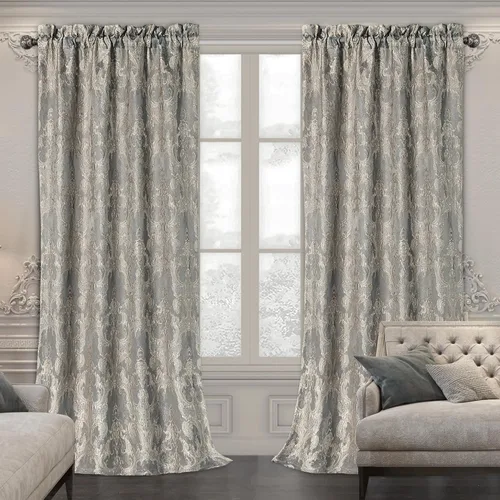Vista 22 de Loom and Mill Cortinas negras de lujo para dormitorio, juego de 2 paneles Negro
