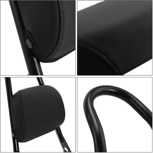 Vista 5 de TCT-MOTORPARTS Respaldo de barra Sissy desmontable negro apto para Harley Sportster XL 883 1200 Iron Roadster Low Custom Forty Eight 2004-2022