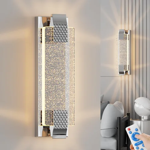 Vista 17 de camuucci Aplique de pared a pilas recargable de 12000 mAh, lámpara de pared para interiores, no cableada, para dormitorio, sala de estar, 1 paquete