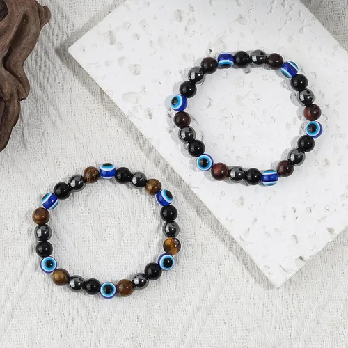 Vista 15 de Triple Protection Bracelet, CARPDIM Evil Eye bracelet and Black Obsidian evil eye Beads Bracelet for Men Women Healing Bracelets Bring Good Luck