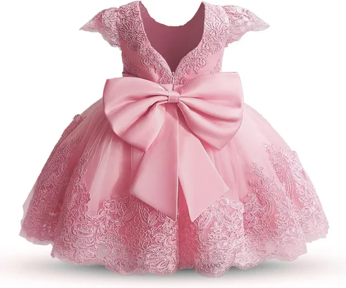 Vista 2 de NNJXD Baby Girl Princess Dress Bowknot Sequins Dresses