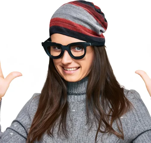 Vista 93 de Jemis Skullies - Gorro tipo beanie informal para otoño
