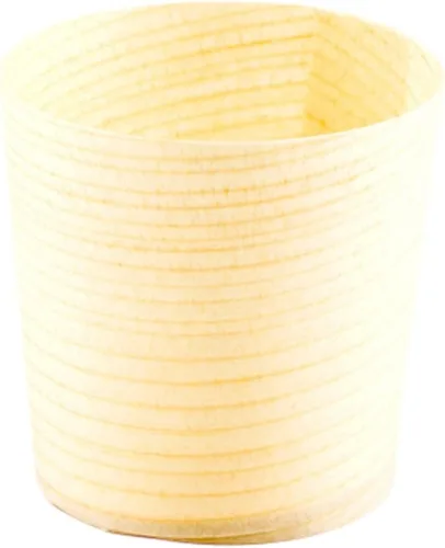 Vista 2 de Restaurantware Tazas de aperitivo de 1 onza, 200 mini tazas desechables de degustación, tazas de postre de madera de pino afeitada duraderas