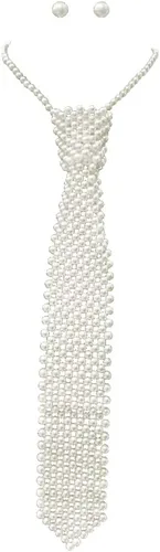 Vista 5 de Rosemarie & Jubalee Impresionante conjunto de regalo de collar y aretes de perlas simuladas de 0.236 in para mujer, extensor de 14 "+3" Negro Perla