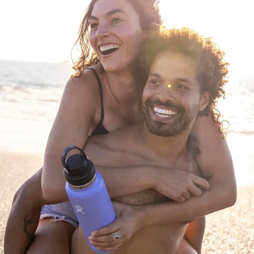 Vista 8 de Hydro Flask Botella de agua – Acero inoxidable aislado – Tapa de boca ancha para chug, antiderrames, a prueba de fugas en rocío de 40 onzas Dew